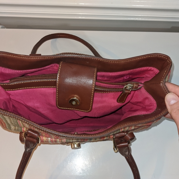 Etienne Aigner Woven Striped Multi Color Large Bag - Picture 6 of 12